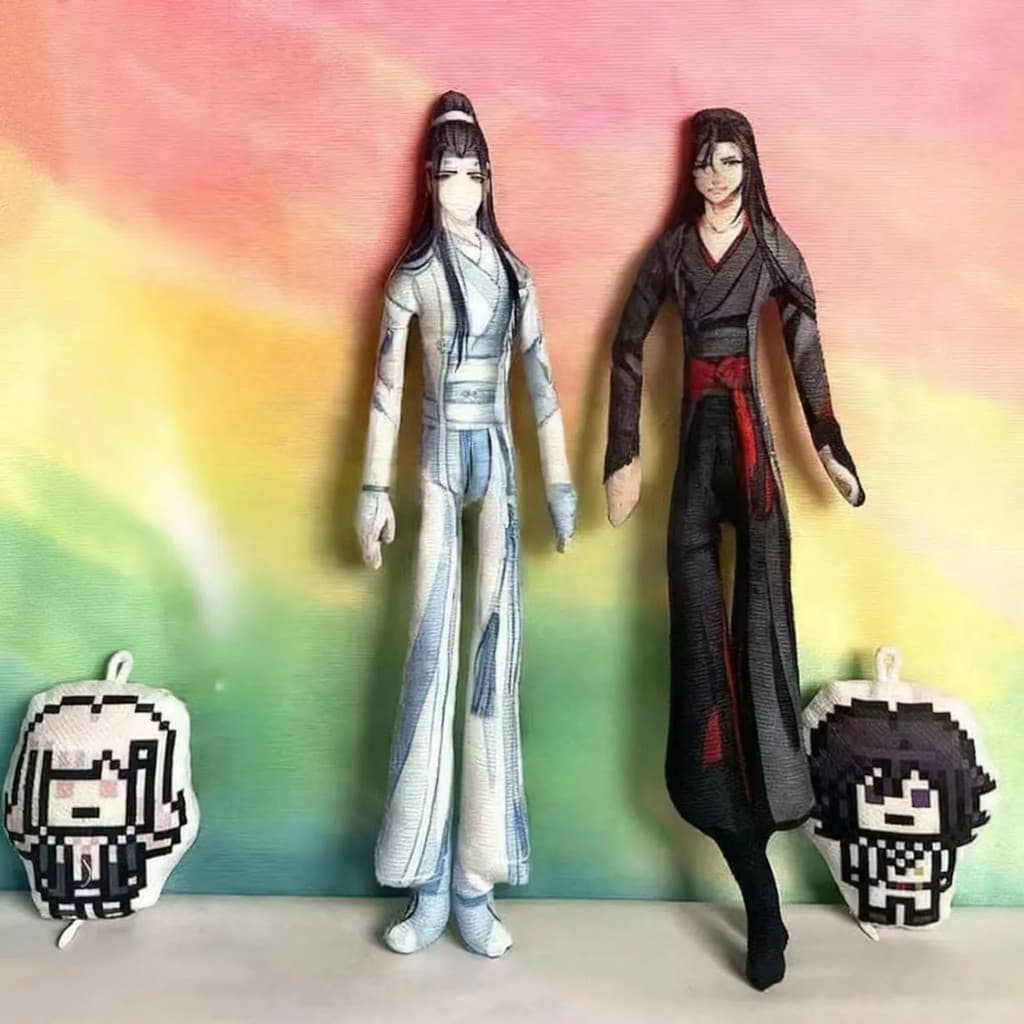 Boneco Engraçado Tian Guan Ci Fu de 28cm, A Bênção do Oficial do Céu, O Fundador do Diabolismo Hua Cheng Xie Lian, Bonec