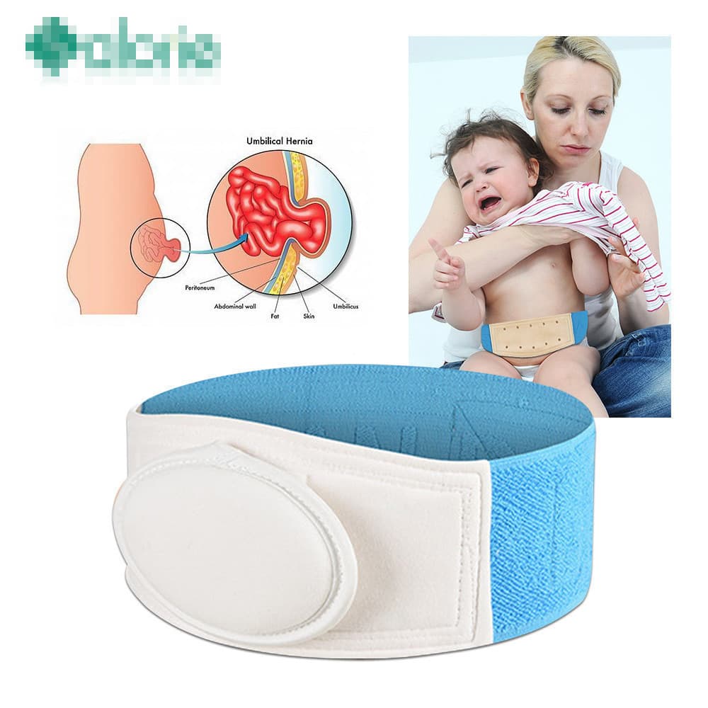 Cinta para hérnia umbilical SALORIE para bebês, com 3 almofadas, dispositivo adesivo de suporte para o umbigo de recém-n