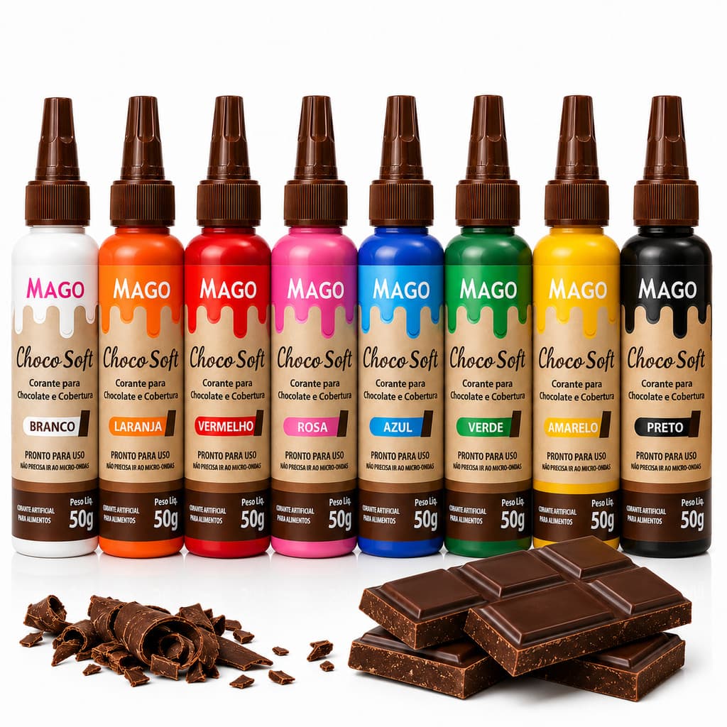 Corante Culinário Choco Soft Mago 50g Para Chocolate Alta Concentração