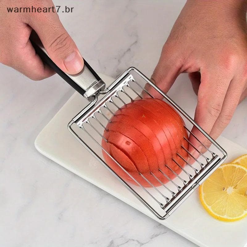 Quente Cortador De Tomate Manual De Aço Inoxidável , Cozinha , 8 Cortes Para Uniforme , Frutas , Vegetais , Fatias , Pre