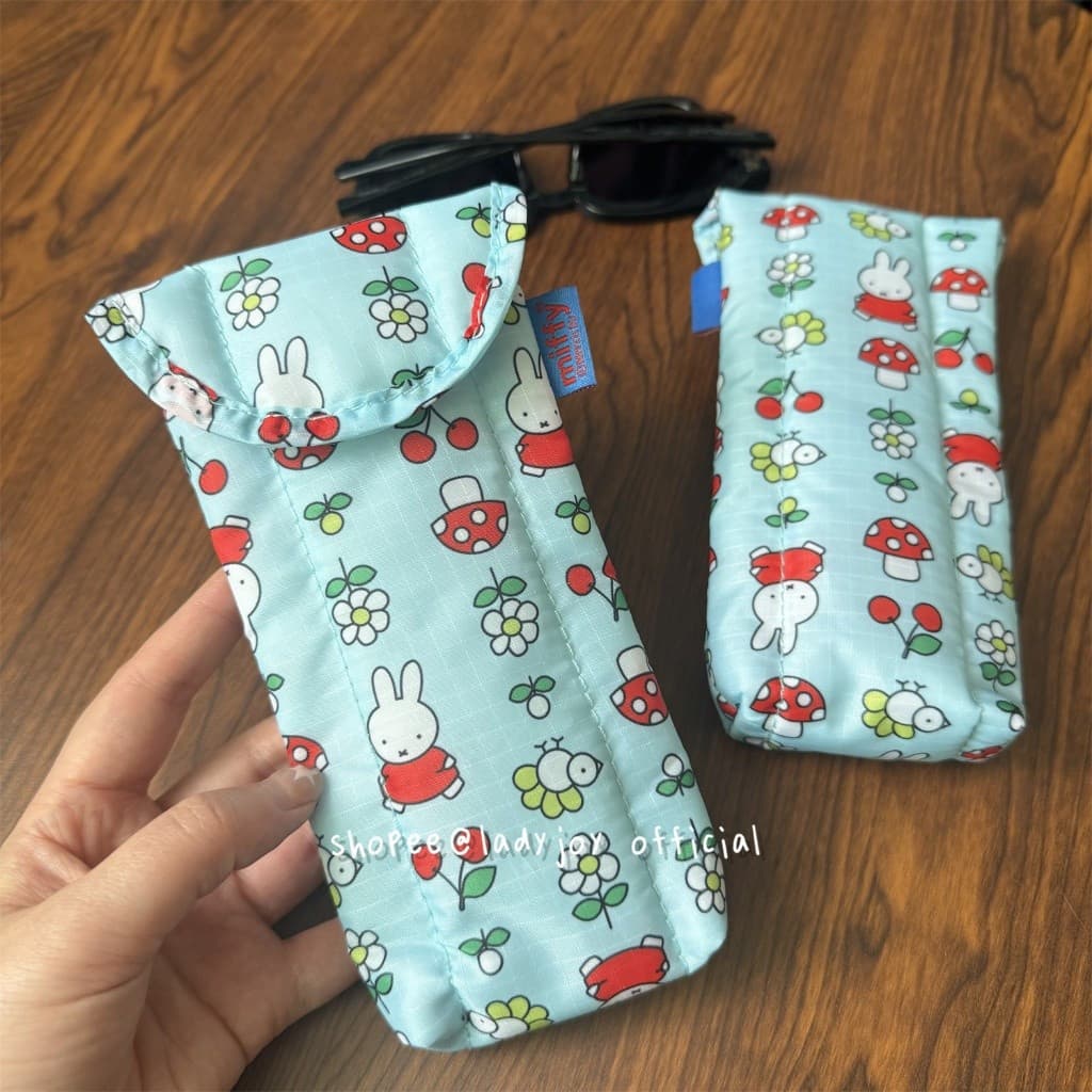 Bolsa De Armazenamento De Óculos De Sol Com Estampa De Coelho Fofo-Portátil Para