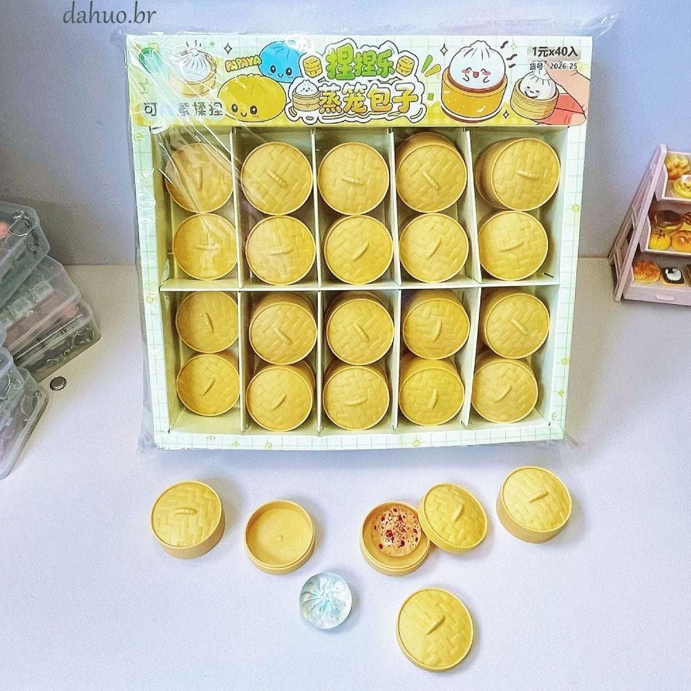 DAHUO Mini Bolinhos Squishy , Com Vaporizador Macio Bonito Pão De Cristal Mole , Forma De Comida Pitada Fidget Brinquedo