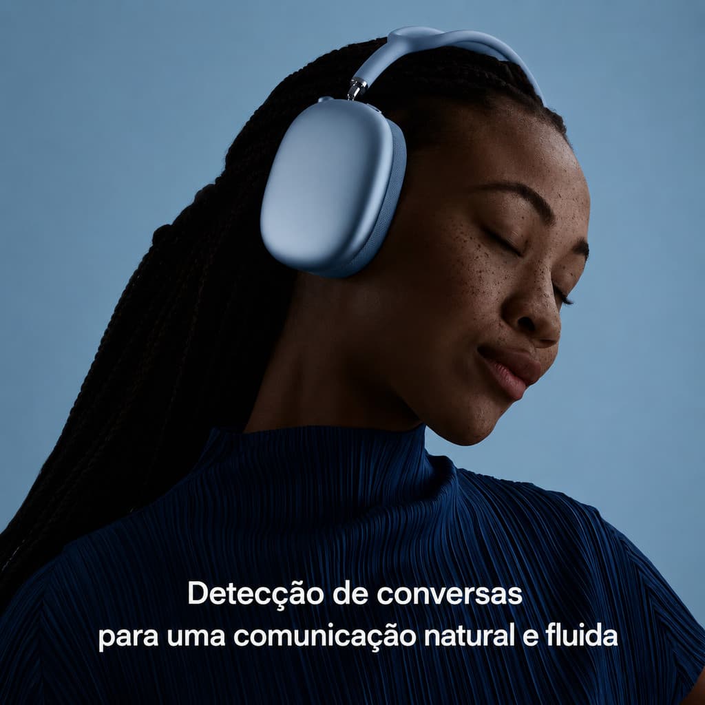 Apods Max Fone de Ouvido Over-ear Bluetooth, Grave Extra Forte Compatível Celulares iOS e Android