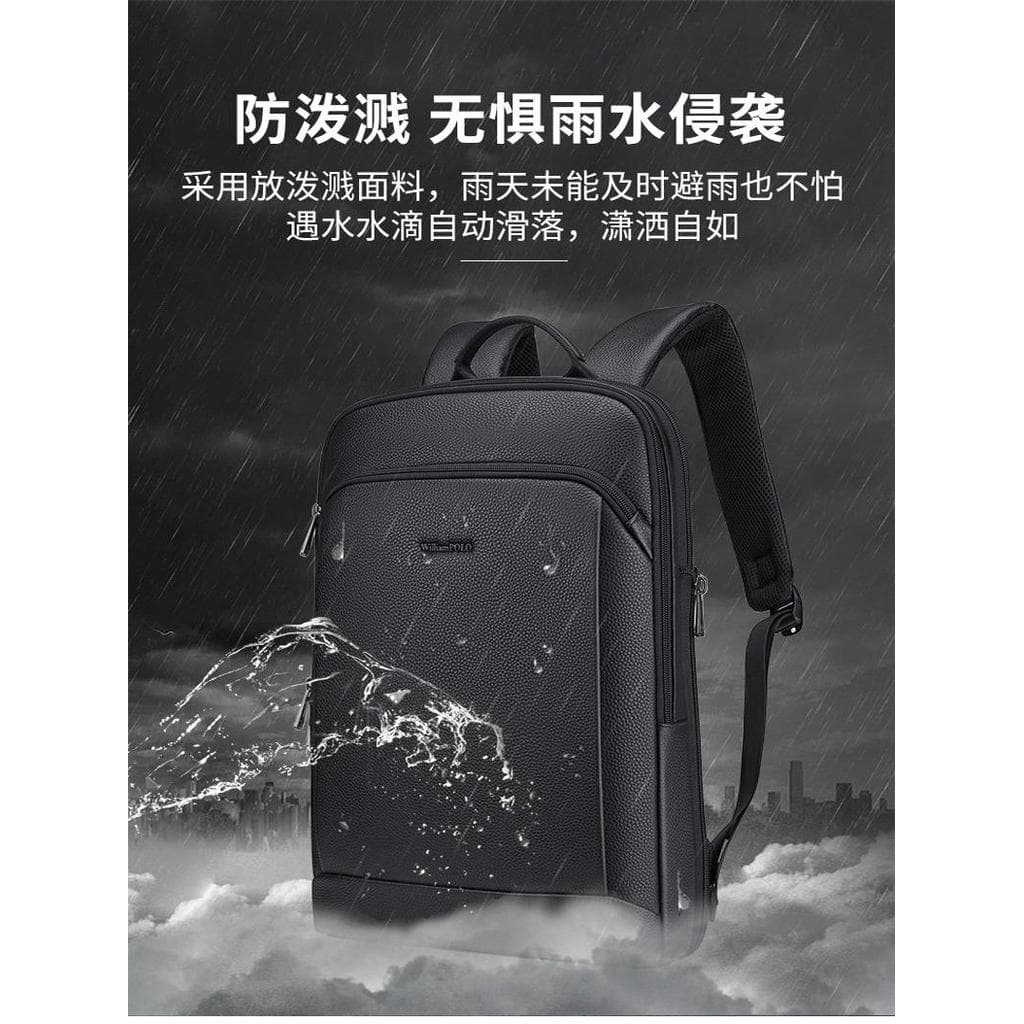 Imperador Paul mochila de couro genuíno masculina fina multifuncional mochila de negócios Casual primeira camada saco de
