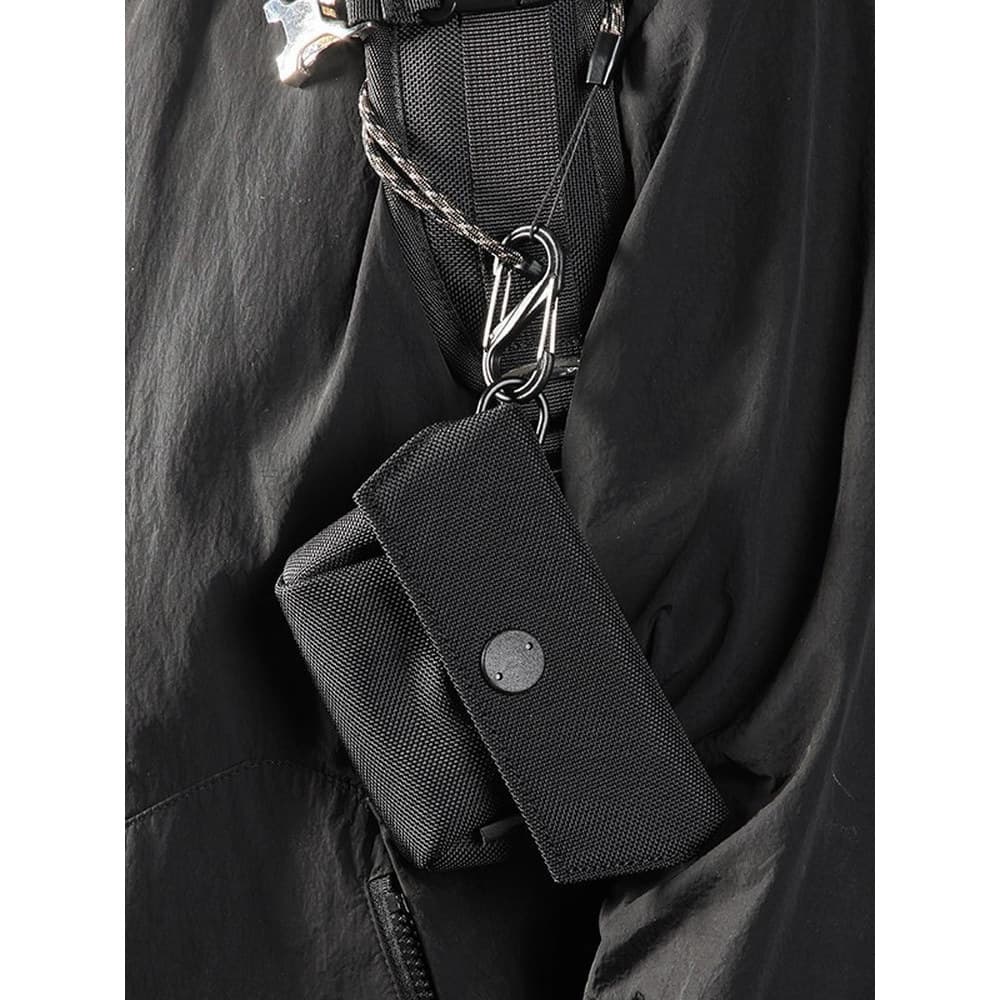 Balístico náilon na moda estilo funcional caso chave do carro fone de ouvido saco armazenamento moeda bolsa pingente ace