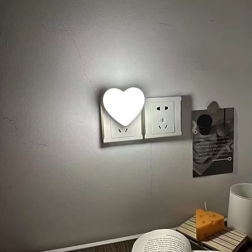 Luz Noturna led Por Indução De Controle De Para Uso Noturno E Sono No Escuro Ilumina Automaticamente A Lâmpada De Cabece