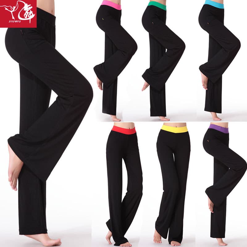 Roupas de dança quadrada Modal algodão calças compridas de meia-idade idosos roupas de dança calças de Fitness nove danç