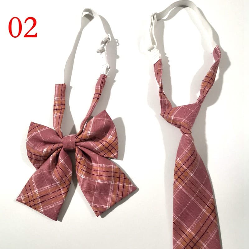 JK conjunto de gravata masculino feminino estudante ins gravata pequena estilo japonês camisa estilo Preppy gravata borb