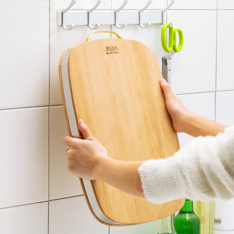 Tábua de corte de bambu Tábua de corte doméstica de bambu inteiro Tábua de corte de bambu espessada de cortar tama