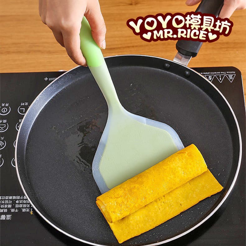 Espátula de silicone de qualidade alimentar Tamagoyaki Espátula especial Frigideira pequena Espátula de silicone Tamanho