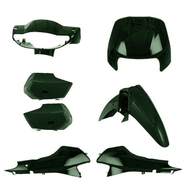 Kit Carenagem 5 Peças  Biz 100 1998 a 2005 Cromo Forte Envernizado UV