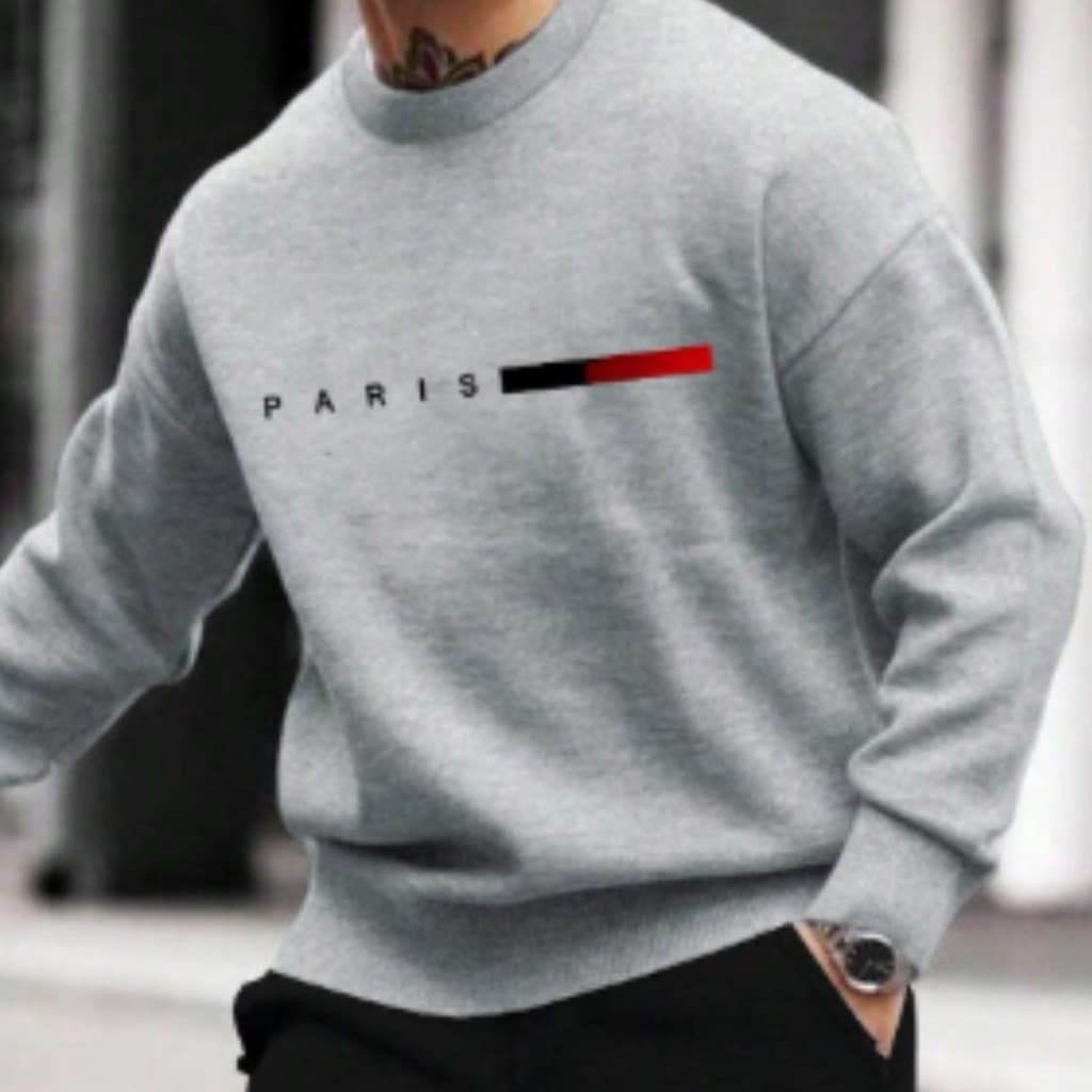 Blusa De Frio Moletom Paris Agazalho Tecido Grosso Abrigo Gola Flanelado Gola
