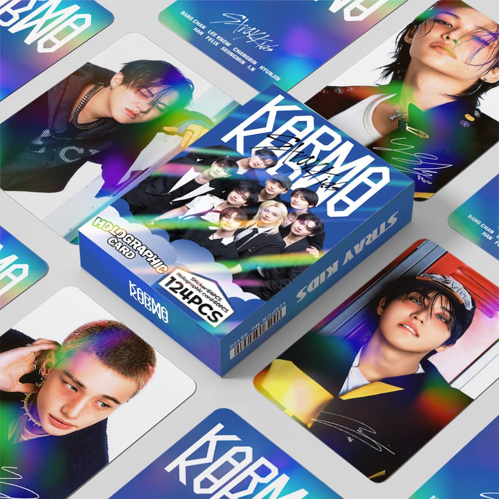 Cartões Kpop 124 Unidades/Conjunto STRAYKIDS Karma Lomo Para Coleção De Fãs Felix HyunJin