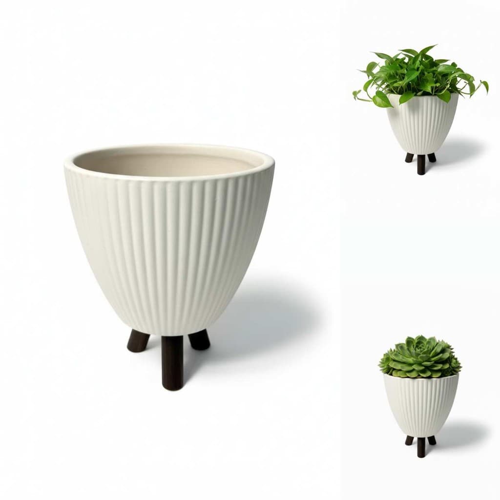 Vaso Ceramica Decorativo Moderno Para Sala Flores Plantas Suculenta