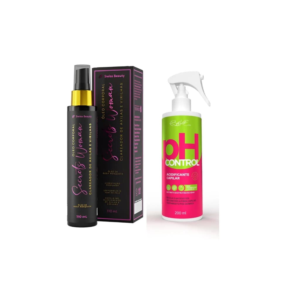 Kit Clareador Virilhas e Axilas + Spray Capilar Pós Química