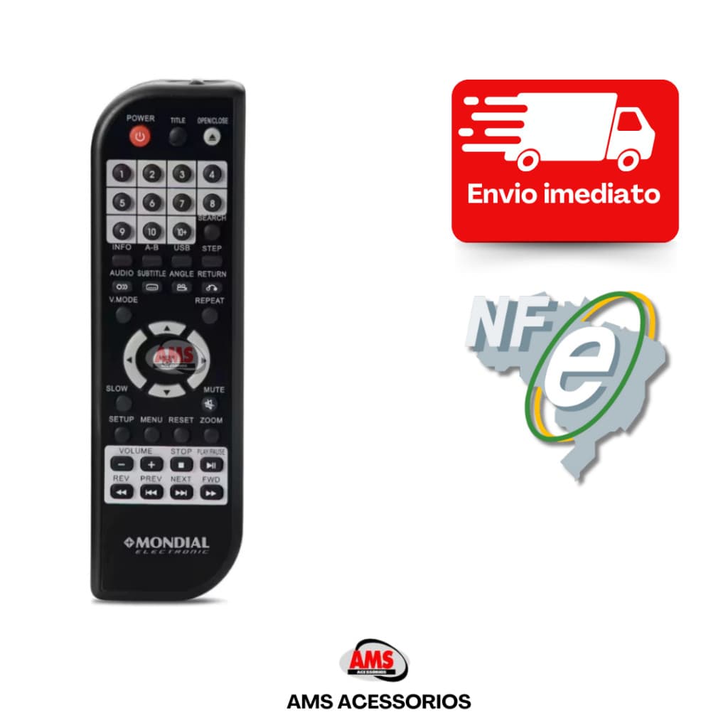 Controle Remoto Similar P/ Dvd Player Mondial D-03/ D05/ D06