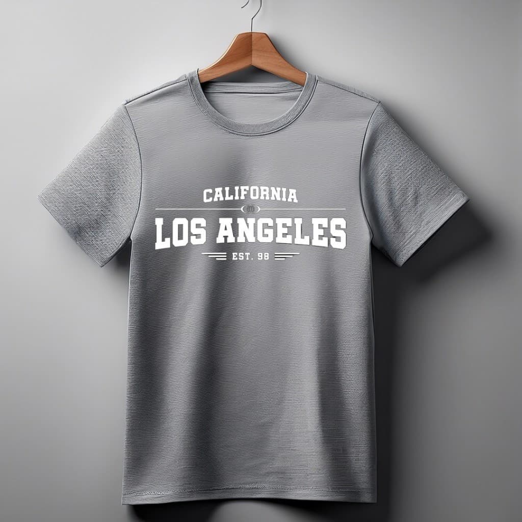 Camiseta camisa básica  100% algodão streetwear  los angeles estampada