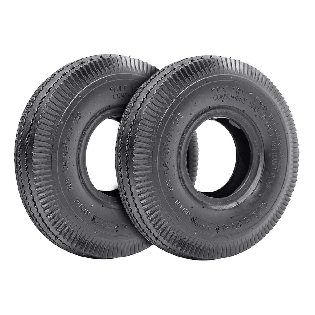 Kit Com 2 Peças do Pneu 4.10/3.50-4 Carrinho De Carga