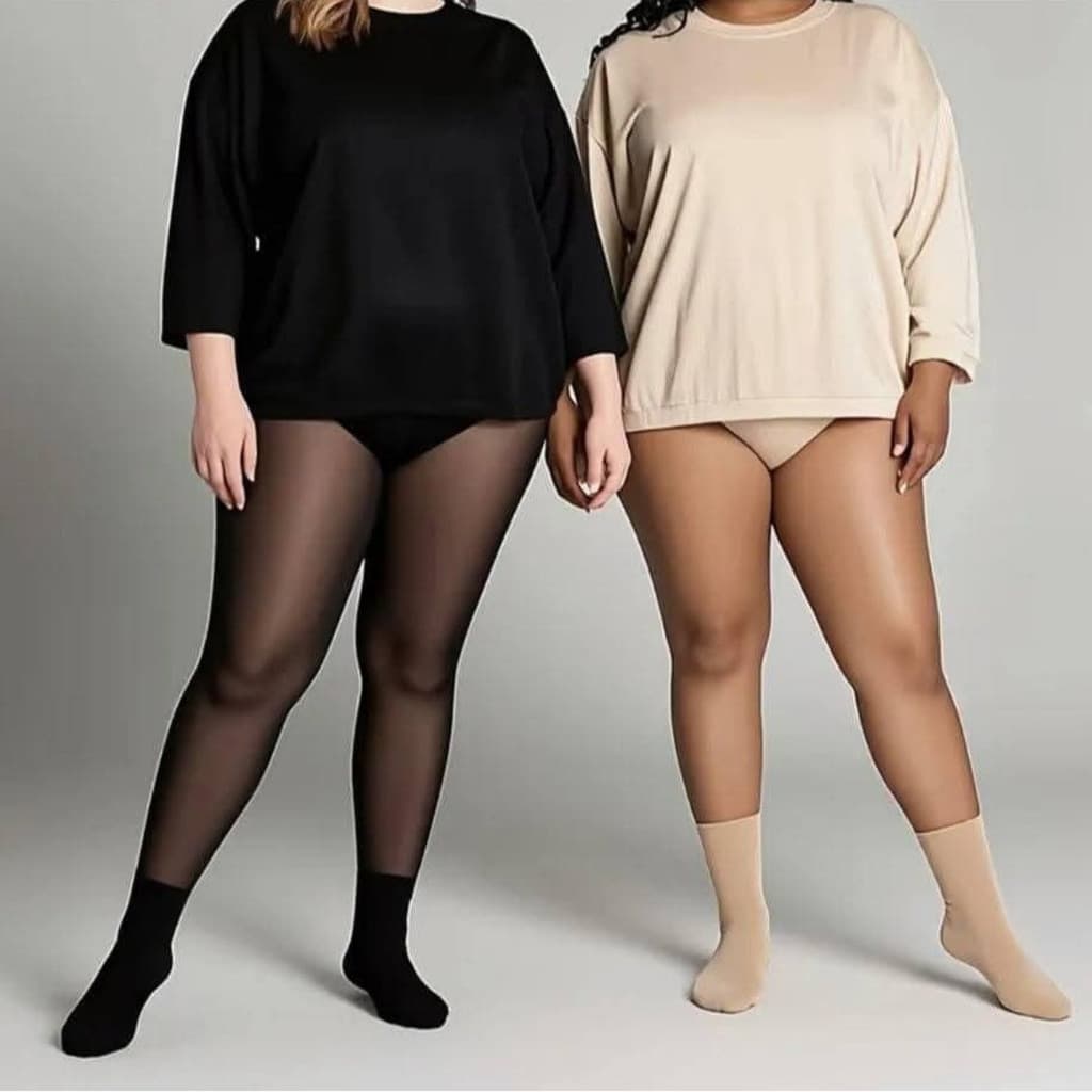 Meia Calça Anti Celulite Fina Fio 70D Slim Veste 38 ao 44 Conforto e Alta Elasticidade