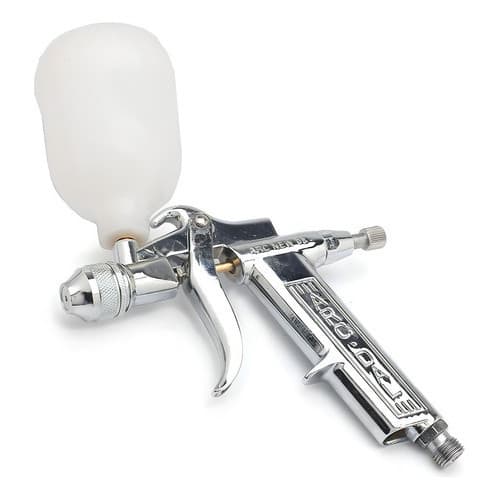 Pistola De Pulverização Para Pintura Gravidade Arcom Branco Arc-new-08 Do 125ml Cor Prateado PROMOÇÃO