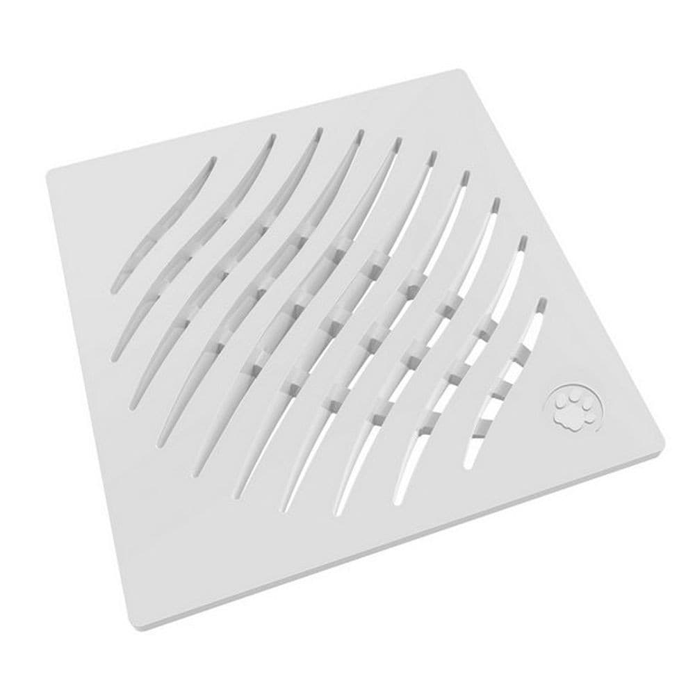 Grelha Quadrada 100mm Branca Tigre