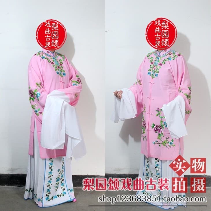 Liyuan novo estilo branco Ode para fotografia dramática filme televisão palco desempenho traje nova versão Qingyi bordad