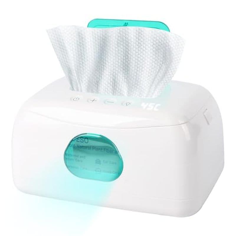 Aquecedor De Lenços Umedecidos Para Bebês Com Aquecimento De Precisão De 16 Níveis , Portátil Alimentado Por USB , Dispe