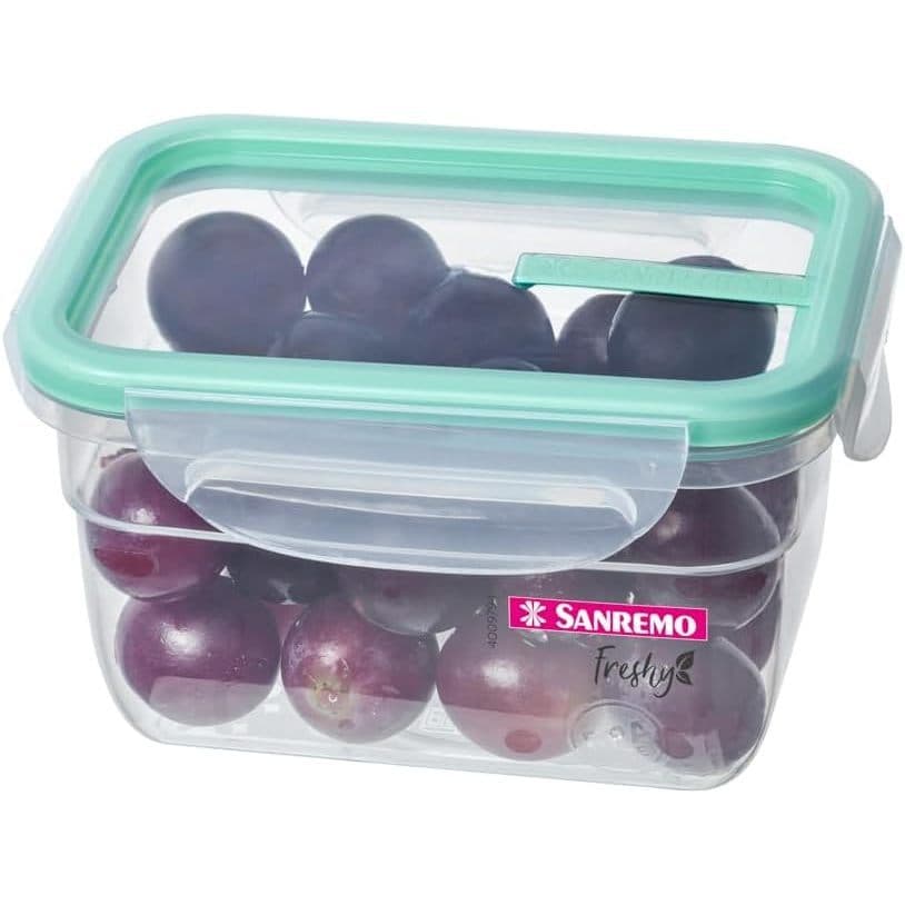 Potes Plásticos Herméticos Tampa com Travas, Linha Freshy Sanremo 537ml