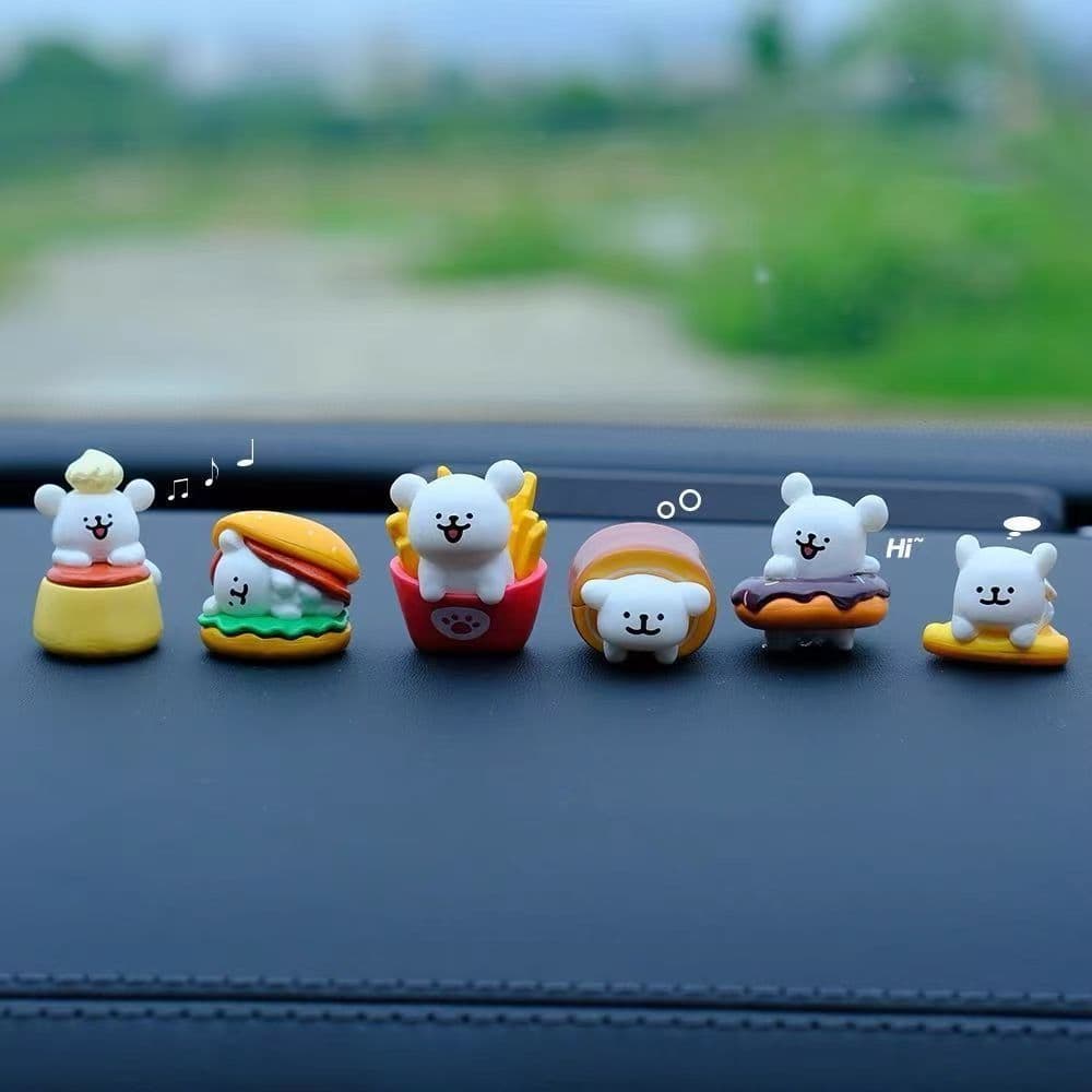 Linha dos desenhos animados dos desenhos animados filhote de cachorro tela do carro decoração Console central decoração