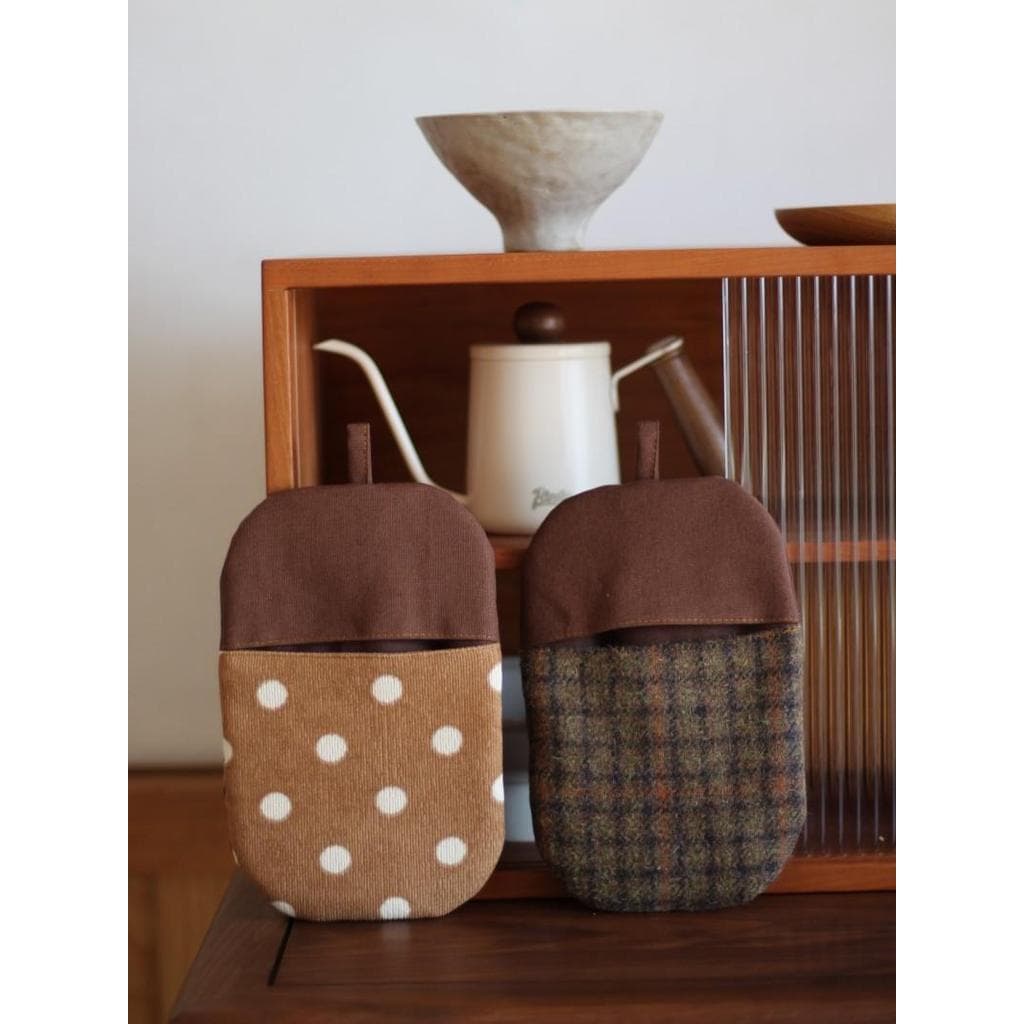 Pote de bolota com impressão de campo de trigo Almofada de isolamento térmico Almofada de panela Pote de ferro Pote de t