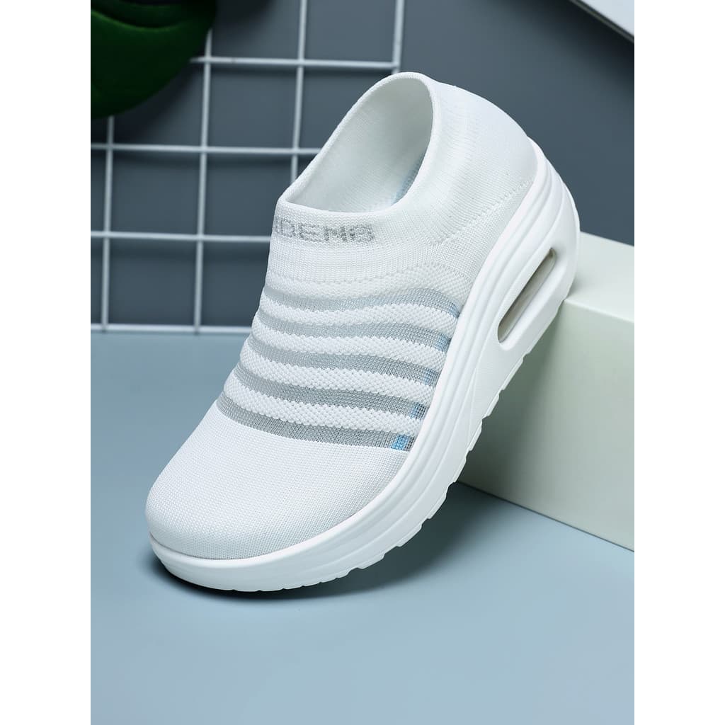 Ruiden sapatos femininos de dedo largo malha oco respirável sapatos esportivos de balanço mãe sapatos largos últ