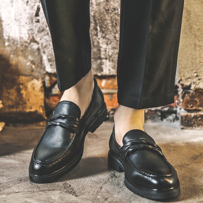 Primavera novo estilo ervilhas sapatos masculinos versão coreana na moda All-Match cabeleireiro na moda sapatos britânic