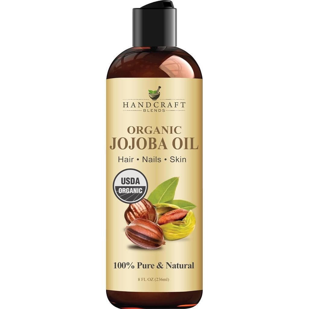 HandcraftBlends Óleo de Jojoba Orgânico USDA |     Extraindo o frio |     8 onças |     Puro e Natural 100% |     Para c