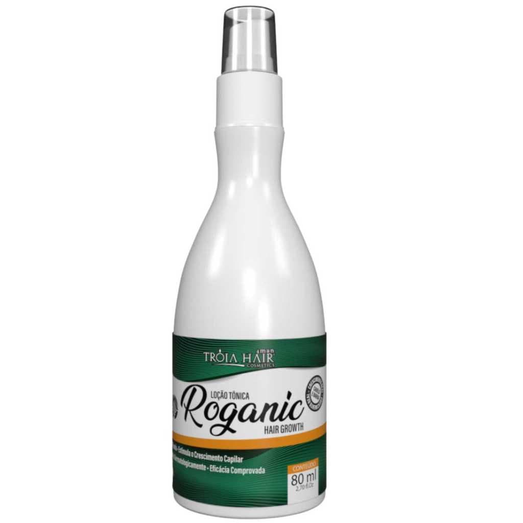Roganic Hair Growth Tônico Capilar 80ml | Fortalece a Raiz e Estimula o Crescimento Natural