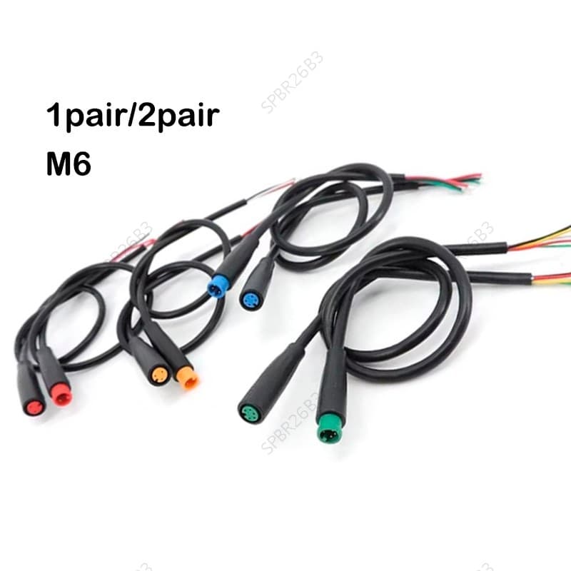1 Par M6 6mm 2 3 4 5 Pinos Cabo À Prova Dwaterproof Água M-6 Painel Solar Terminal Mini Plug Sinal Sensor De Conexão 26C