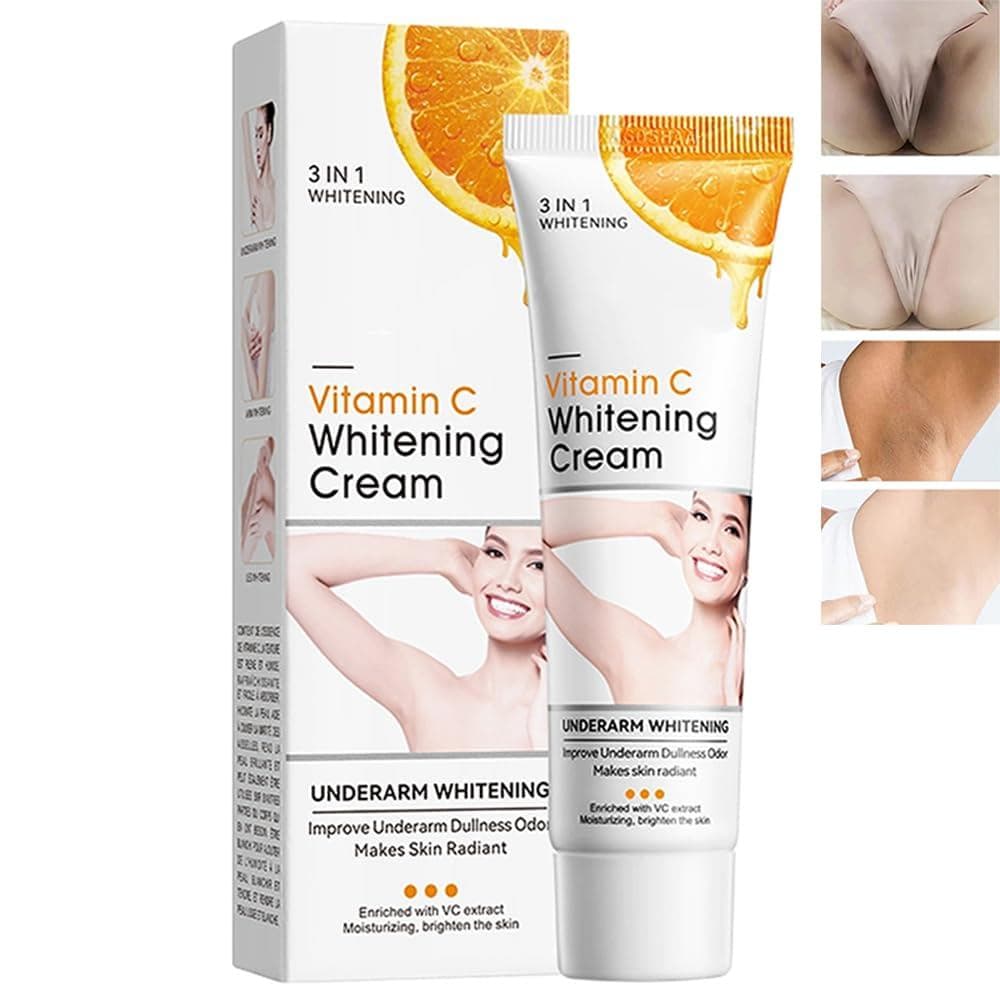 Creme para clareamento de axilas e áreas íntimas, removedor de manchas escuras faciais, creme clareador para áreas íntim