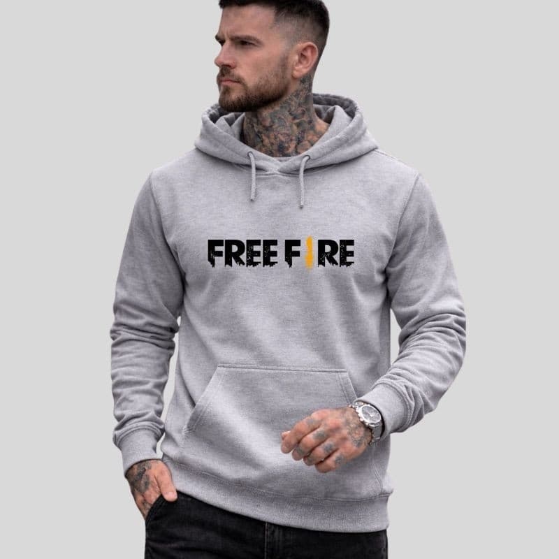 Moletom Gamer Masculino Free Fire Estampa Exclusiva Capuz Bolso Canguru Flanelado Estiloso Quentinho Inverno