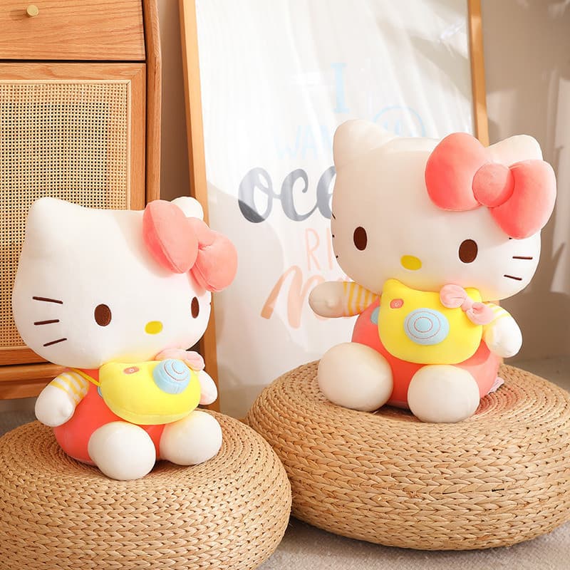 Brinquedo De Pelúcia De Gato Fofo Boneca Gatinho Adorável Travesseiro Grande Para Dormir Presente De Aniversário Meninas