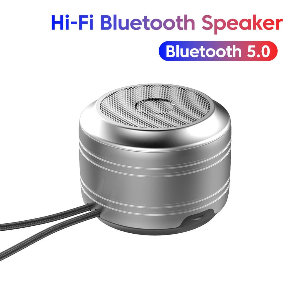 Elough Portátil Mini Alto-Falante De Vibração De Condução Óssea De Metal TWS Sem Fio Bluetooth Áudio Estéreo Digital