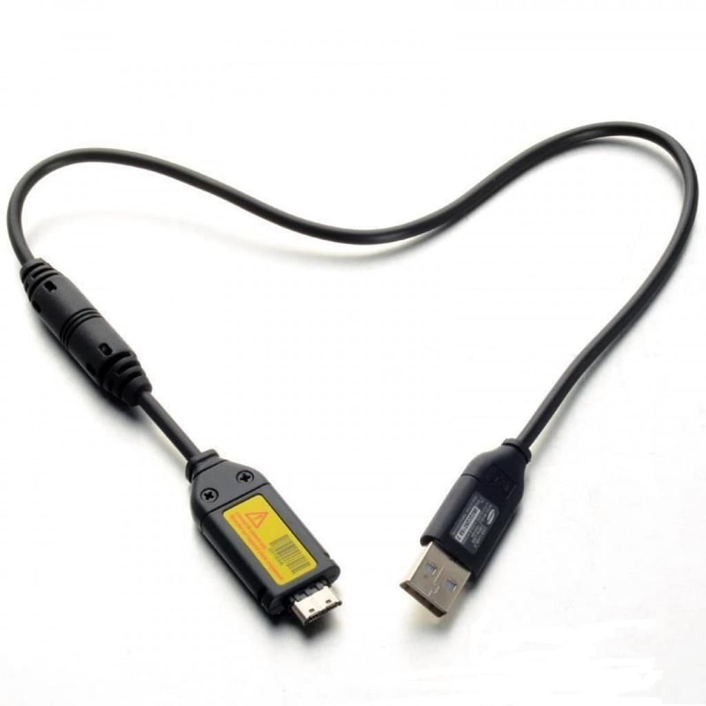 CABO USB DE DADOS E CARREGADOR COMPATIVEL CAMERAS SAMSUNG i100 NV30 L100 PL50 i8 L110 WB550 PL120 TL105 SL202 TL205 NV9