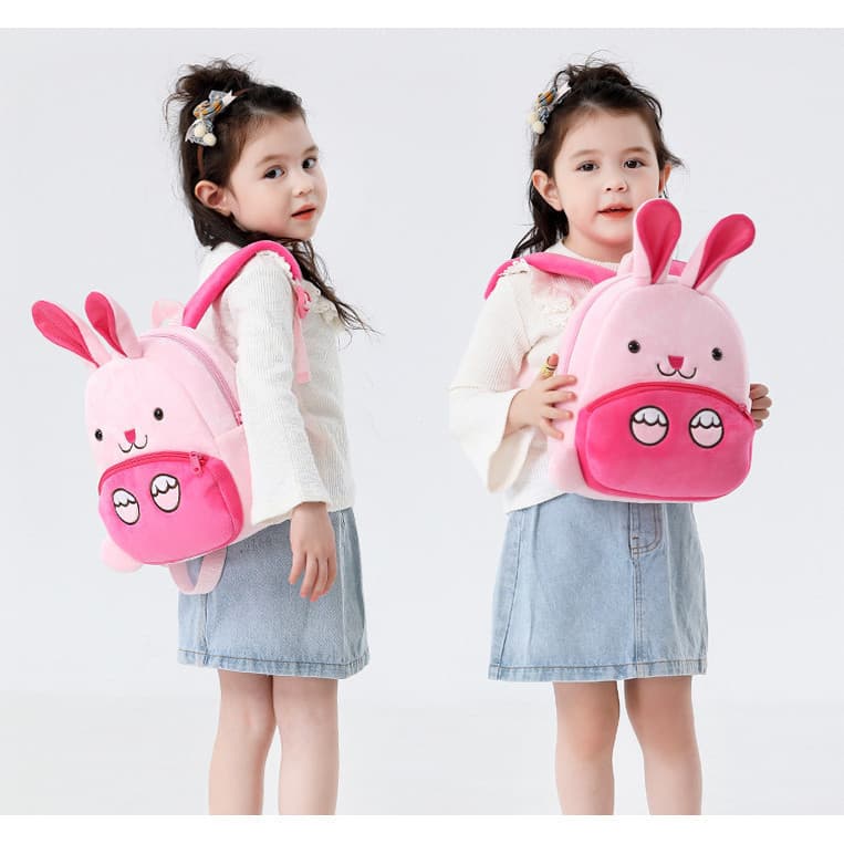 Crianças Mochilas Animais Bonitos Dos Desenhos Animados Mochila De Pelúcia Meninas Meninos Sacos Casuais Do Bebê