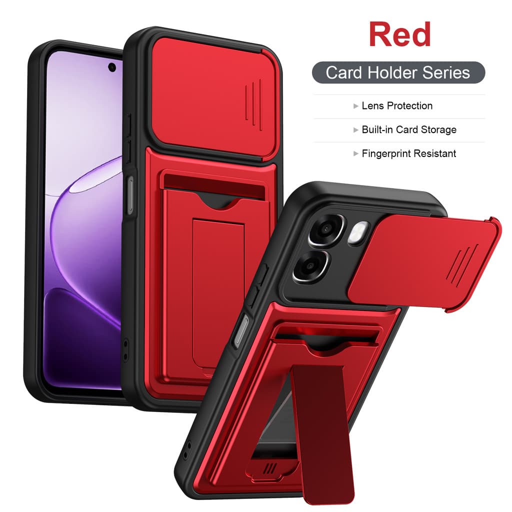 Capa De Telefone Carteira Para OPPO A6X 4G A6 Pro 5G Suporte À Prova De Choque Com Slot Cartão Câmera Deslizante
