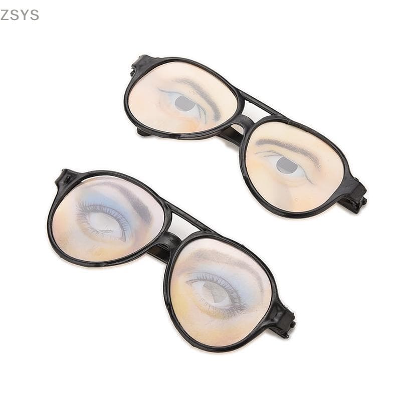 [ZSYS] Óculos Engraçados Divertidos Natal Halloween Joke Gift ideal Secret Santa Olhos wonky DG