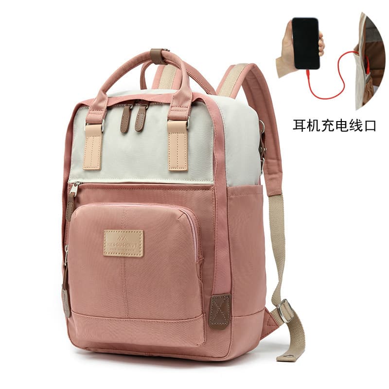NX DONUT Mochila Feminina Estudantes Universitários Escola Primária Alunos do Ensino Médio Mochila Escolar de Grande Cap