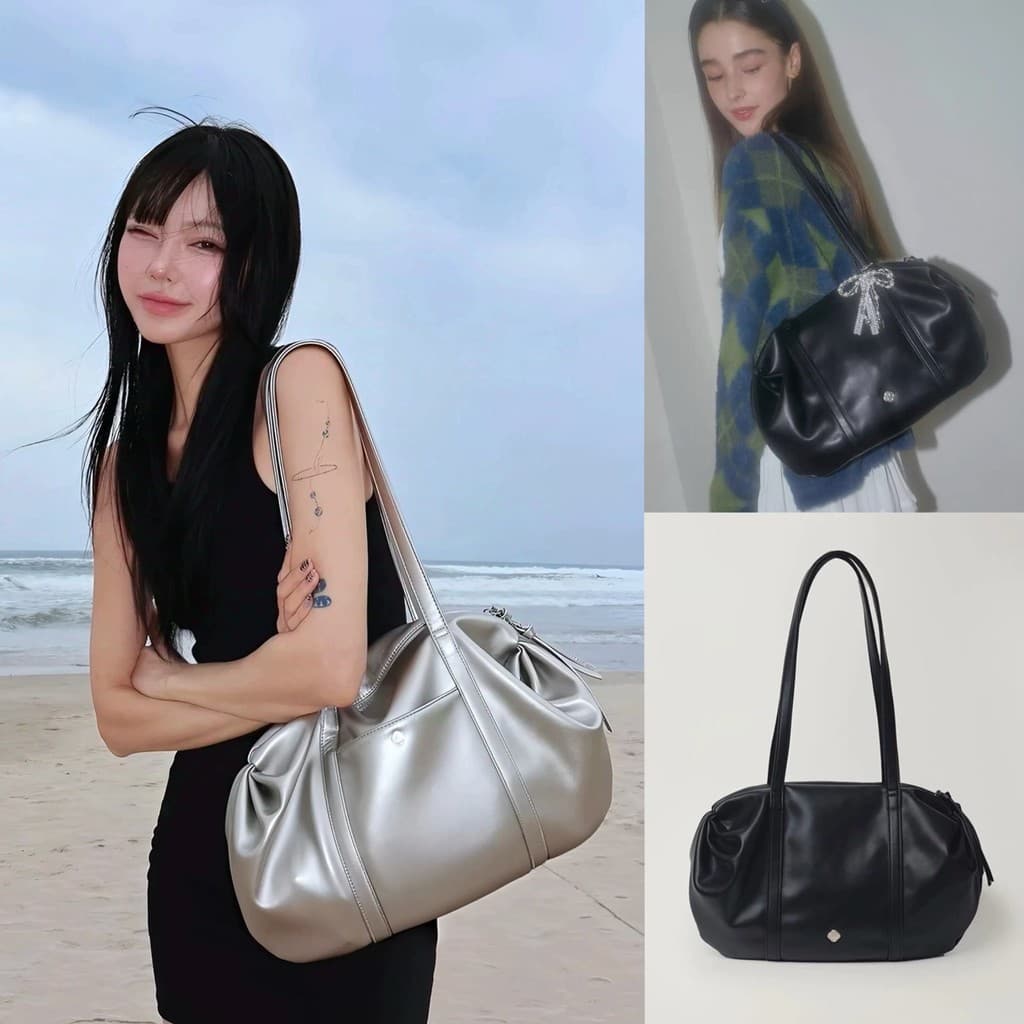Designer marca Heeari coreano genuíno 2025 novo estilo Boston bolsa de ombro portátil axilas
