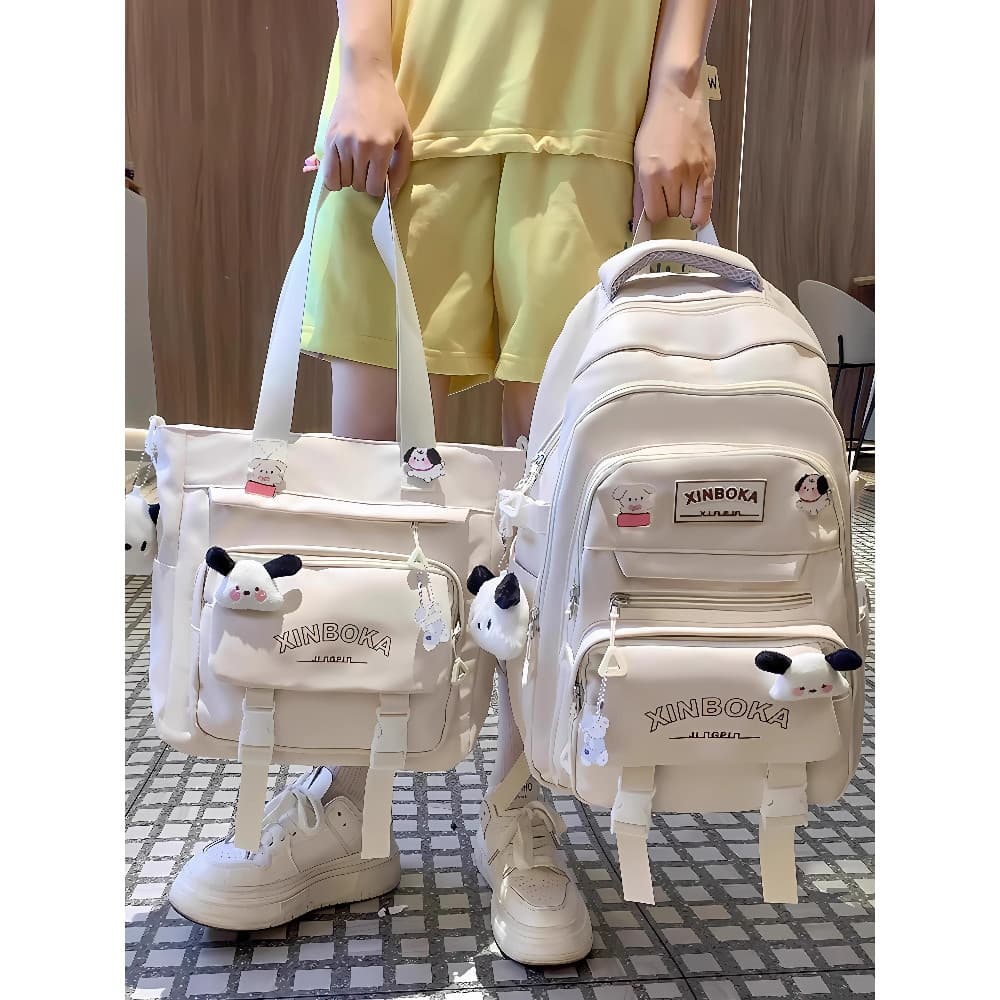 Mochila escolar infantil alemã, masculina, feminina, escola primária, estudante do ensino médio, menina, duas peças, ens
