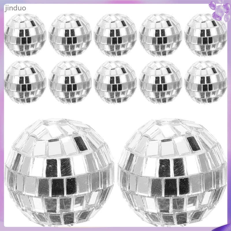 🎉 12Peças Bolas Decorativas De Vidro Com Efeito Espelho Para Festas E Eventos
