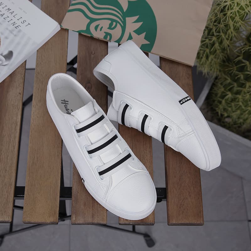 Sapatos de lona masculinos sapatos brancos estudantes do sexo masculino sapatos respiráveis versão coreana na moda 2026