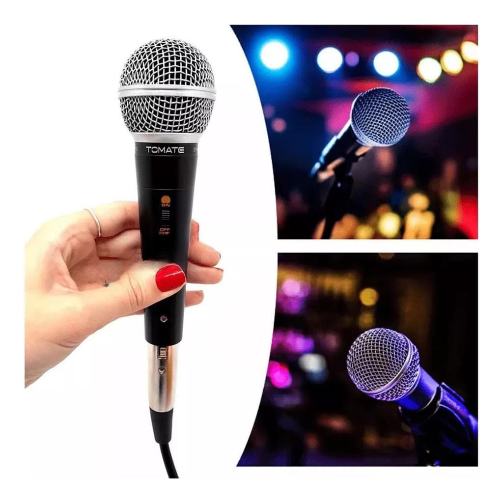 Microfone Dinâmico Reprodução De Voz Sinal Super Limpo MT1012