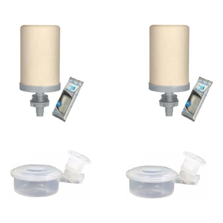 Kit 2 Velas Tripla Ação Para Filtro De Barro + 2 Boias